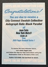 2026 Topps SERIES 1 Baseball JUAN SOTO City Connect Swatch Auto Relic BLACK #/10