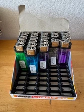 23 Pcs MK Disposable Butane Lighter Assorted Colors