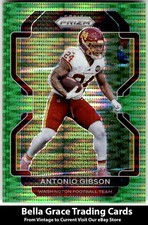 2021 Panini Prizm Antonio Gibson #212 Washington Football Team Neon Green Pulsar