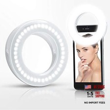 Selfie Ring Light Rechargeable Portable Clip-on Selfie Fill Light with 40 LED