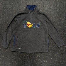 VTG Disney Winnie The Pooh Womens Fleece Sweatshirt 1/4 Zip Embroidered Size L