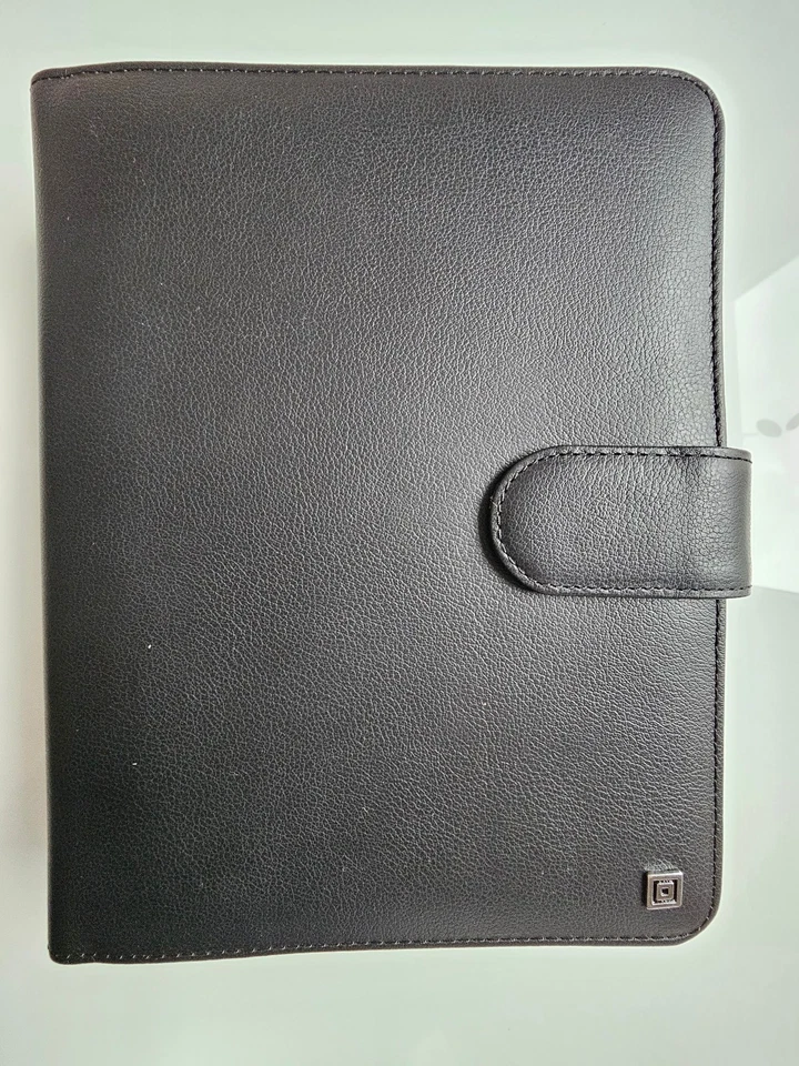 TIME SYSTEM Ringbuch/Planer/Organizer mit Druckknopf Leder schwarz A5 ***NEU*** - Bild 2 von 4