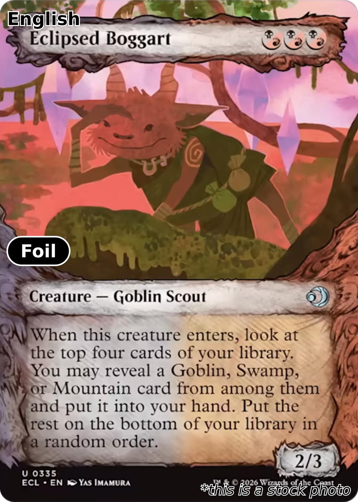 Eclipsed Boggart (Showcase) ECL Foil NM