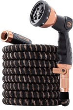 Pocket Hose 75 FT Copper Bullet Expandable Hose w/Thumb Spray Nozzle AS SEEN ON
