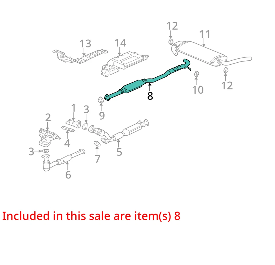 SE ADAPTA A RESONADOR SATURN VUE 2002-2003 ASM EXH CON EXH 22714057 - NUEVO OEM 22714057 Foto 2 de 3