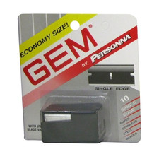 GEM Super Stainless Steel Razor Blades Single Edge Shaving (Pack of 1)