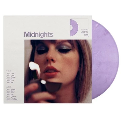 Taylor Swift Midnights - Exclusive Lavender Marbled 12-Inch Vinyl LP Limited