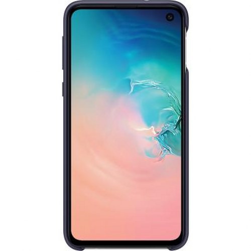 Coque Galaxy S10e finition mate soft-touch bleu marine chic