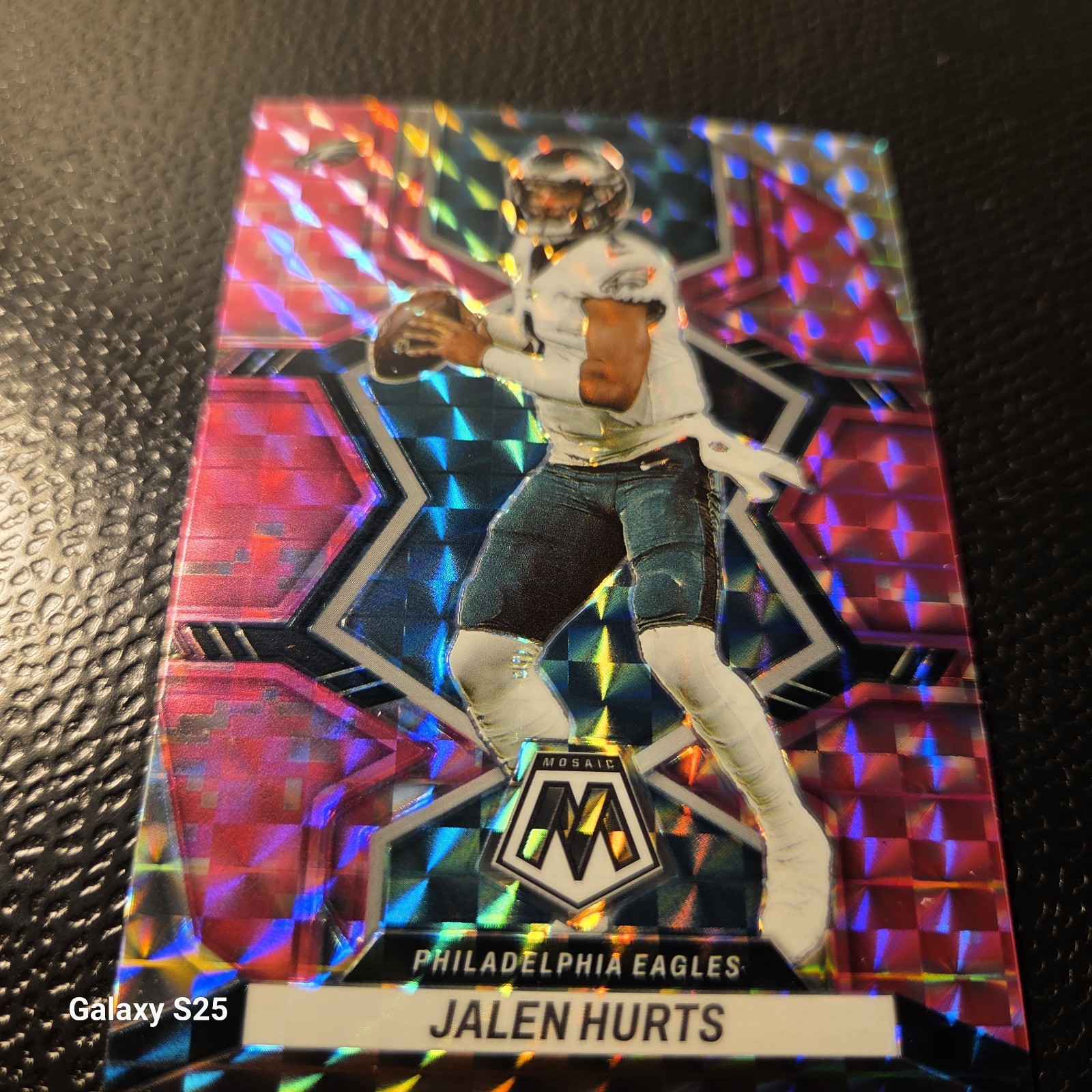 2022 Panini Mosaic - Jalen Hurts #156 Camo Pink Mosaic Prizm