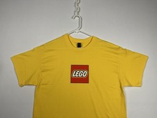 Camiseta Amarilla Logo Lego, Camiseta Emblema Icónico LEGOLAND (Adulto Mediana) Totalmente Nueva
