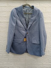 NEW Charles Tyrwhitt Airforce Blue Twill Wool Texture Slim Fit Jacket Size 38R
