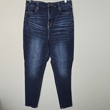 American Eagle 360 Next Level Stretch Dark Wash Curvy Highest Rise Jegging 16