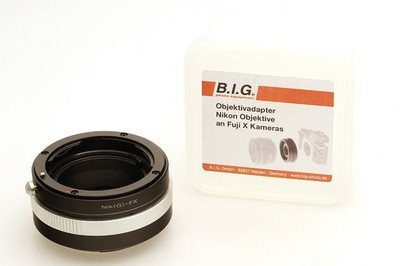 B.I.G. Objektivadapter Nik(G)-FX für Nikon Objektive an Fuji X Kameras