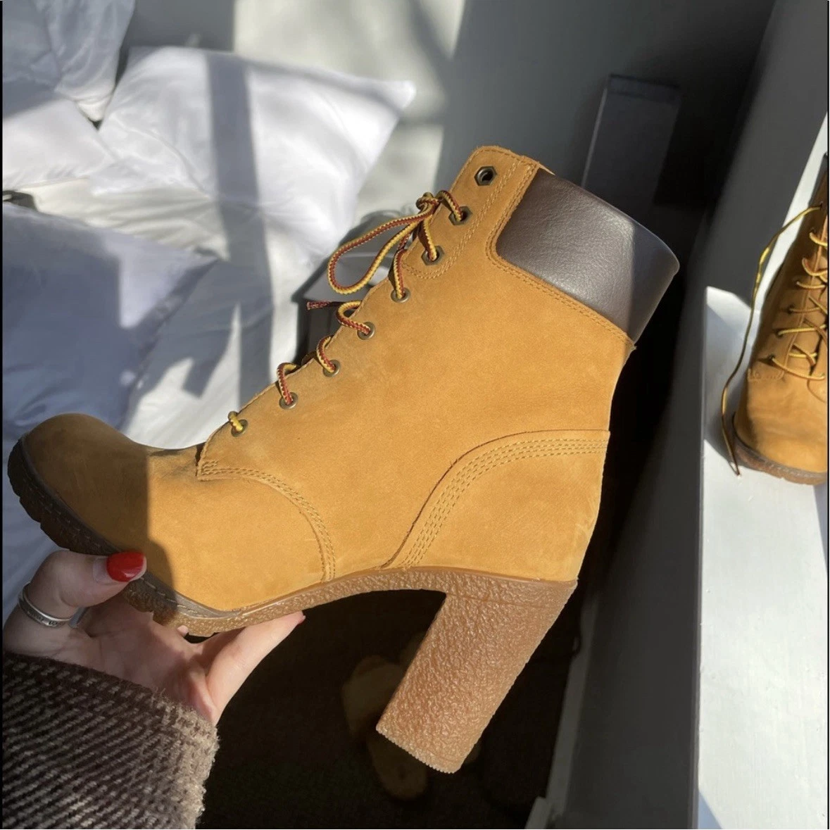 Timberland stivaletto classico nabuk grano Allington stringato tacco