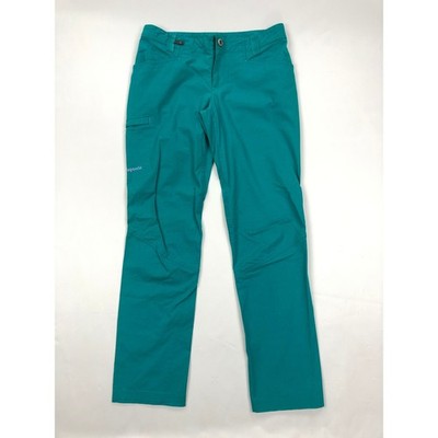 Patagonia Womens Teal Venga Rock Canvas Hiking Pants Size 8 STY83085