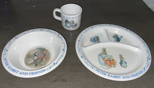 Beatrix Potter Peter Rabbit 3 Piece Melamine Dinnerware Set