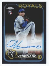 2024 Topps Chrome Anthony Veneziano Rookie RC Base Autograph #RA-AV Royals