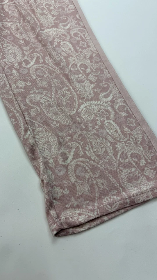 Lucky Brand Pajama Set Womens 2XL Pink Paisley Lounge Shirt Pants Soft Sleepwear - Image 3 of 4