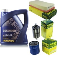 MANN-FILTER Inspektionspaket 5L Mannol Defender 10W-40 FüR CitroëN Xantia 1.8I
