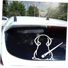 Reflective White Rear Wiper Decal Dog Stickers for Cars Funny Animal Dog