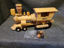 Montgomery Schoolhouse Vermont Handcrafted Wooden Large Old Engine Train Car NIP