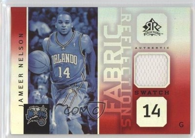 2005 Upper Deck NBA Reflections Fabric Swatch Red /100 Jameer Nelson #FR-JN 9u7