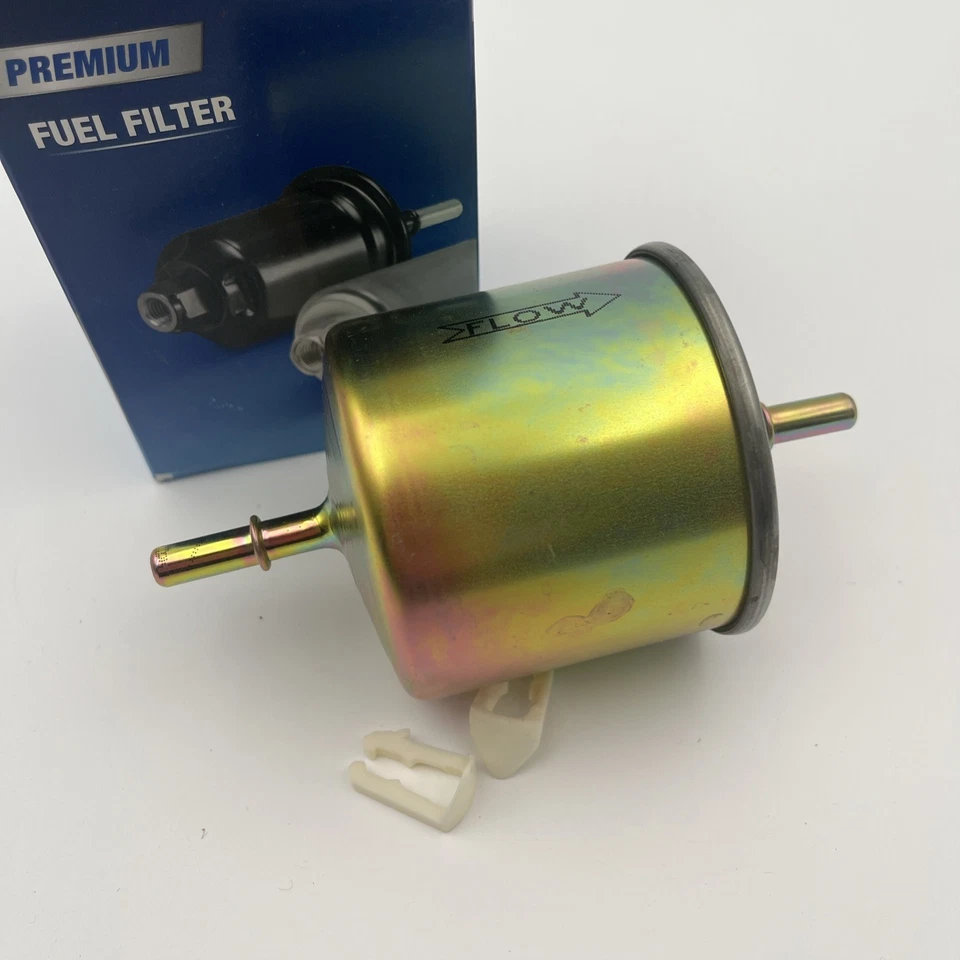 Filtro de combustible en línea de metal de entrada y salida Carquest Premium 5/16": 86097 Foto 3 de 4