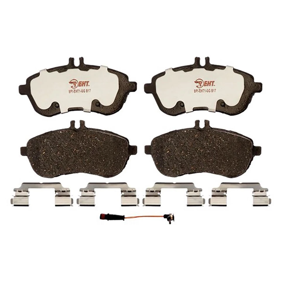 Rotores de freno delanteros traseros y pastillas de freno híbridas para Mercedes-Benz C300 2008-2012 Foto 2 de 4