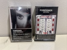 FOREIGNER Self Titled And Inside Information Cassette Lot VG 