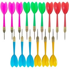 Steel Tip Darts Set 15 Pieces 6 Grams Weight Assorted Colorful Darts for