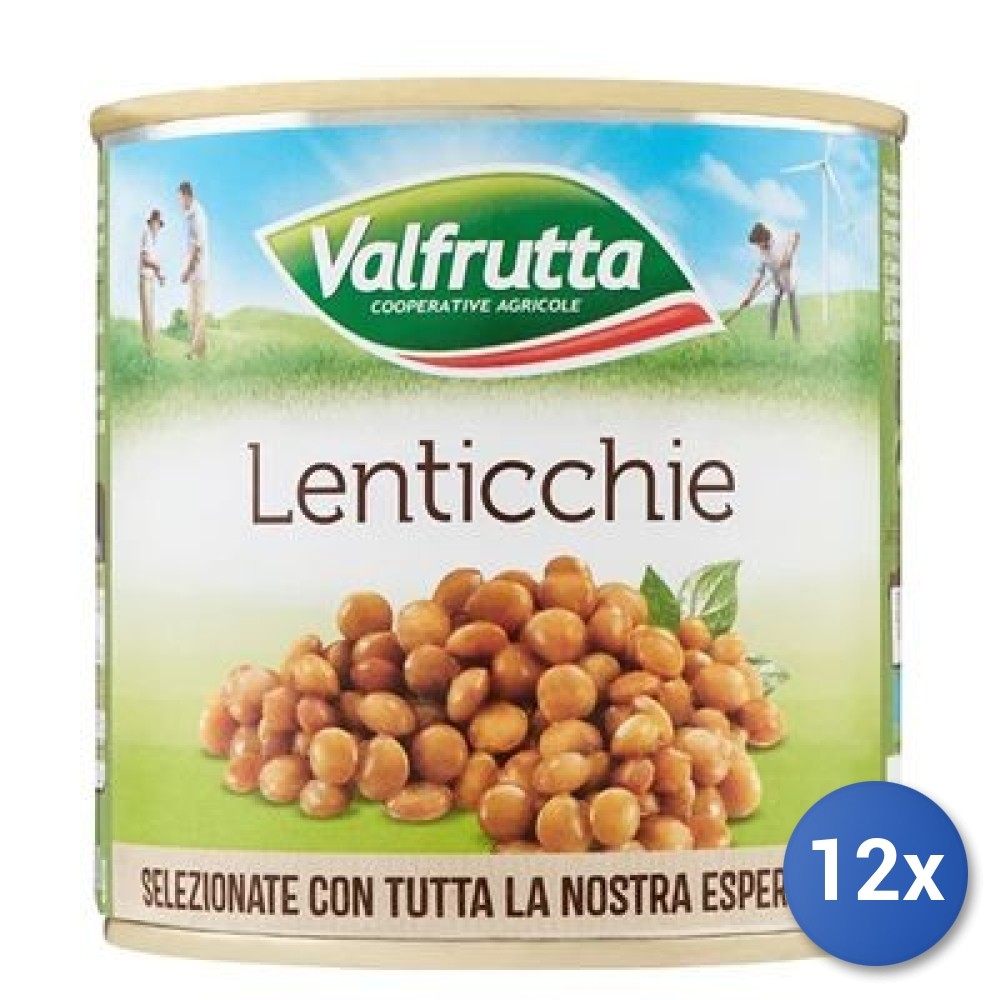 12x Multipack Valfrutta Lentils 400g