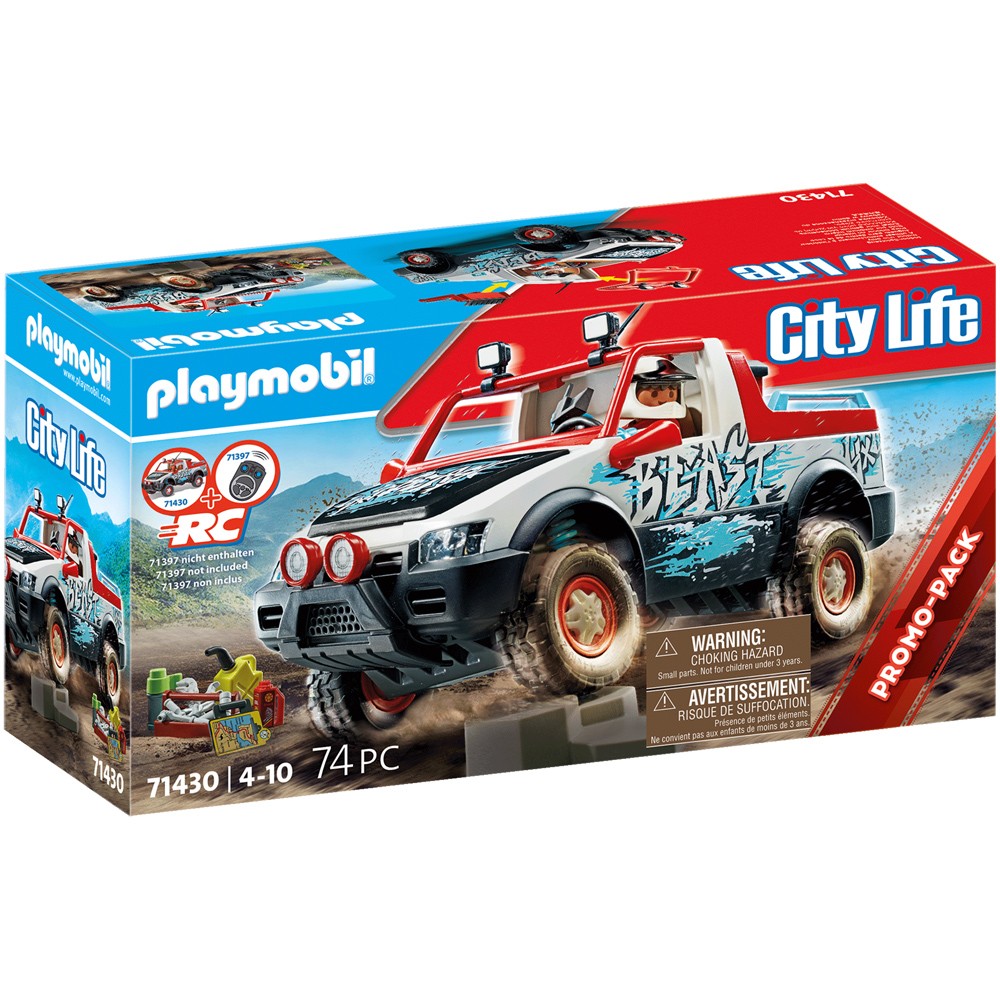 Playmobil City Life Rally Car Kids Toy Car & Emergency Vehicle Playset