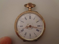 (54) Schöne alte Damen Taschenuhr Umhängeuhr Kettenuhr für Halskette Silber