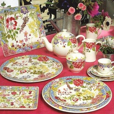 Gien Fayencerie Millefleurs Keramik Geschirr