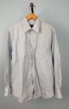 Giorgio Armani Classico Mens Striped Button-Down Shirt Made In Italy Size 17/43