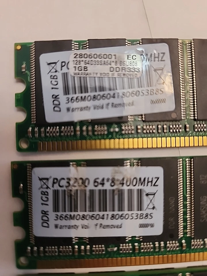 4- 1GB DDR Memory Cards - Image 2 of 4