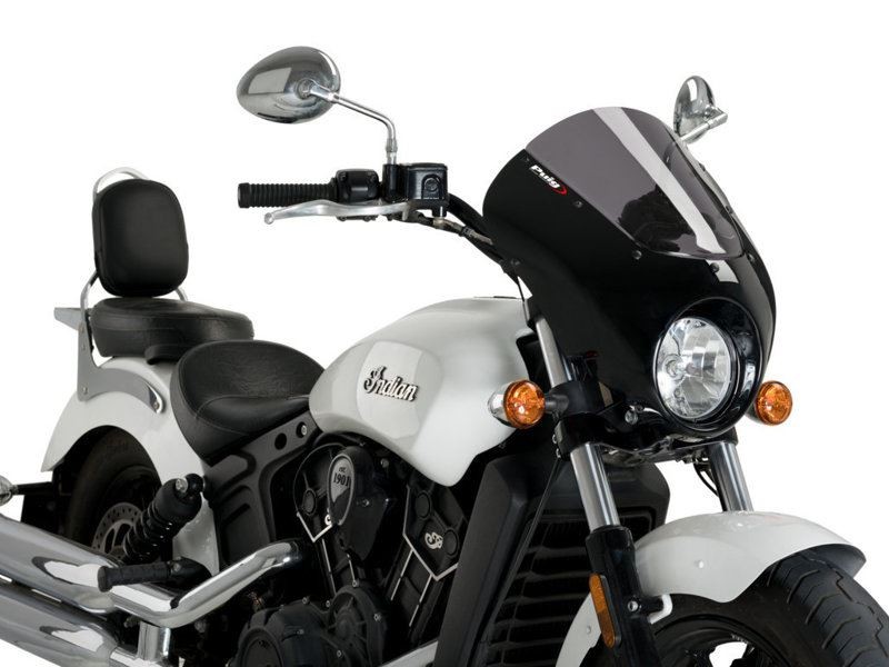 Puig Gloss Black Housing Dark Smoke Dark Night Screen Indian Scout 2015-2025