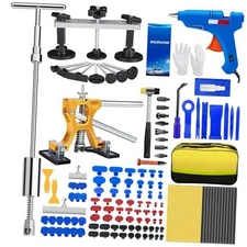 134Pcs Car Dent Puller Kit, Paintless Dent Removal Tool Kit with 3 in 1 T K7-A