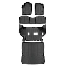 SMARTLINER SA0504/B0504/C0504/D0242 F/R Floor Liners w/Cargo Blk for Armada/QX80