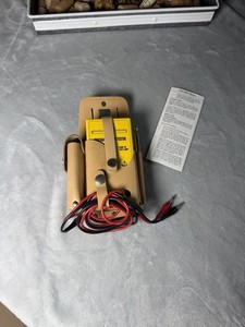 BEHA Gas Lamp Tester w/ Original Cords, Instruction Manual & Leather Carry Pouch