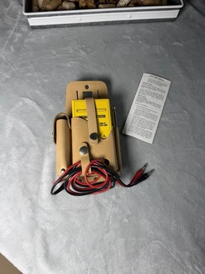 BEHA Gaslampentester mit Originalkabeln, Bedienungsanleitung & Ledertragetasche - Bild 1 von 4