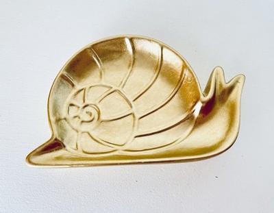 Target Bullseye Playground Spring Easter 2023 Gold Ceramic Snail Trinket Tray  