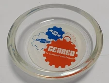 Vtg Chevrolet Parts Accesories Glass Ashtray Catch All Salesman Sample RARE 3.5”
