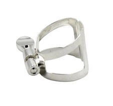 Saxophone Ligature BG Style Silver Plated For  Alto Mouthpiece SL01