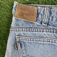 Vintage Levis 540 Leather Tab 36x32 33x28 Blue Jeans Made In USA