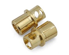 Samix 8mm High Current Bullet Plug Connectors Set 2 Male SAMBP8-002M
