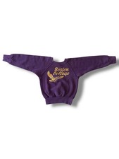 Vintage 70s Champion Kids Youth Boston College Crewneck Sweater Size S 6-8