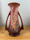 Roseville Pink Foxglove 1942 Double Handled Art Deco Pottery Vase 51-10"