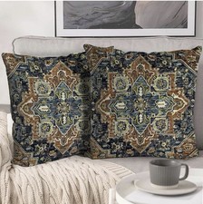 BUAEL Boho Throw Pillow Covers 20x20 Inch Set Of 2 Multicolor