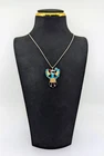Zuni- Sterling Silver Multi-Stone Inlay Thunderbird Pendant